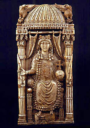 A statue of a 5th century Byzantine Empress